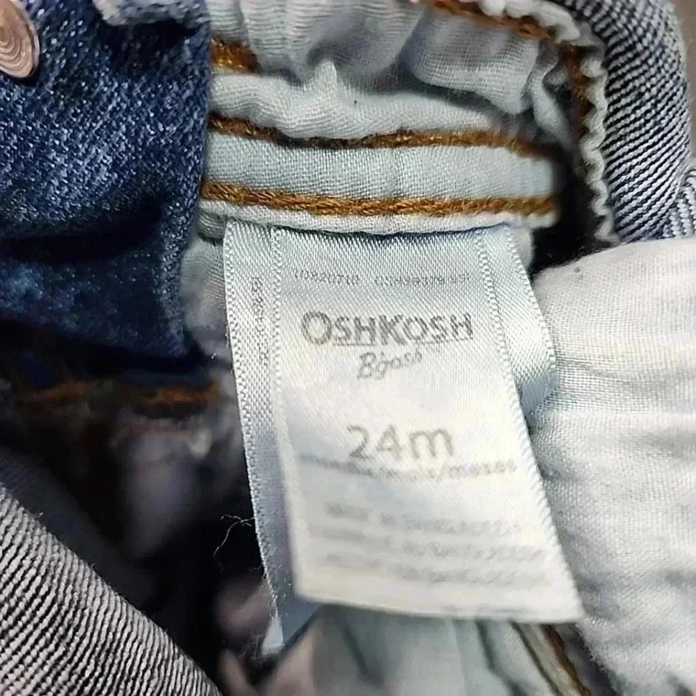 OshKosh 24 Month unisex denim overalls.  Brand new